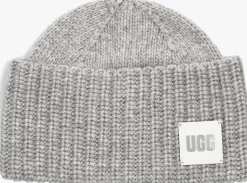 Heren UGG grijze muts exaggerated cuff beanie
