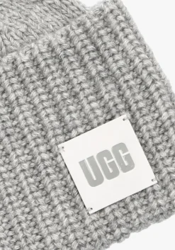 Heren UGG grijze muts exaggerated cuff beanie