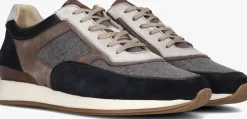 Heren VAN BOMMEL grijze lage sneakers sbm-10020 libra