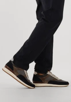 Heren VAN BOMMEL grijze lage sneakers sbm-10020 libra