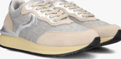 DAMES VOILE BLANCHE grijze lage sneakers qwark easy