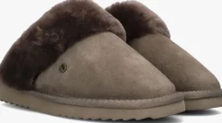 DAMES WARMBAT grijze pantoffels flurry