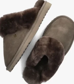 DAMES WARMBAT grijze pantoffels flurry