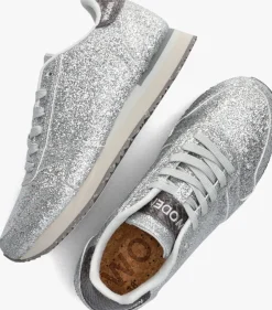 DAMES WODEN grijze lage sneakers ydun icon glitter