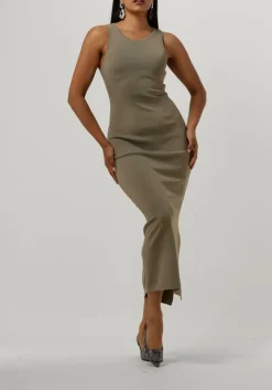 DAMES GESTUZ e midi jurk briellegz sl rib dress
