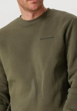 Heren PEAK PERFORMANCE e sweater original small logo crew men