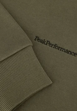 Heren PEAK PERFORMANCE e sweater original small logo crew men