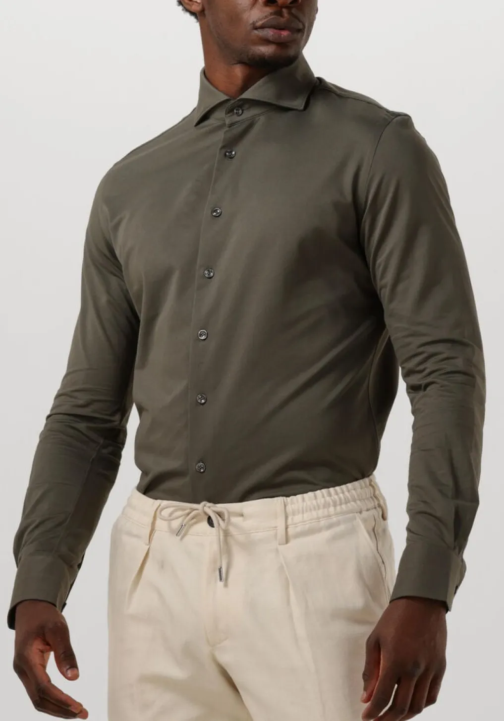 Heren PROFUOMO e klassiek overhemd shirt x-cutaway sc sf japanese knitted