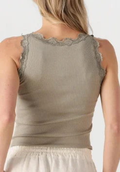 DAMES ROSEMUNDE e top babette silk top w/ lace