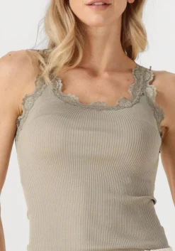 DAMES ROSEMUNDE e top babette silk top w/ lace