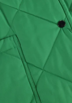 DAMES STAND STUDIO e gewatteerde jas sage coat