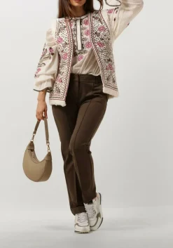 DAMES SUMMUM e flared broek trousers punto milano