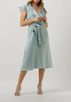 DAMES AAIKO e midi jurk florine shimmery vis 355