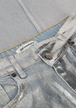 DAMES CO'COUTURE e maxirok foil denim skirt