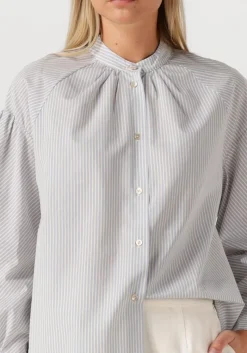 DAMES FORTE FORTE e blouses froisse' cotton stripe bohemian shirt