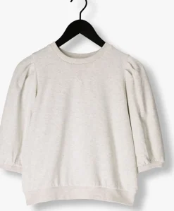DAMES AIMEE THE LABEL lichtgrijze trui liesbeth2