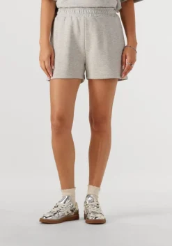 DAMES ALIX THE LABEL lichtgrijze korte broek ladies knitted sweat short
