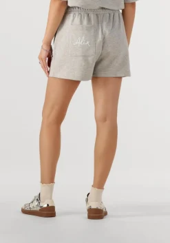 DAMES ALIX THE LABEL lichtgrijze korte broek ladies knitted sweat short