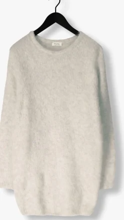 DAMES AMERICAN VINTAGE lichtgrijze midi jurk niby