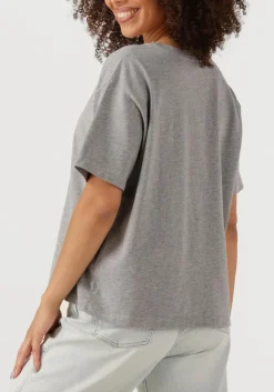DAMES AMERICAN VINTAGE lichtgrijze top fizvalley