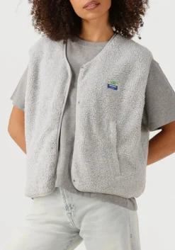 DAMES AMERICAN VINTAGE lichtgrijze gilet hoktown