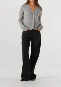 DAMES CLOSED lichtgrijze trui v neck cardigan