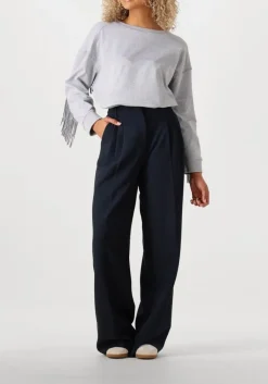 DAMES CO'COUTURE lichtgrijze trui studcc fringe sweat