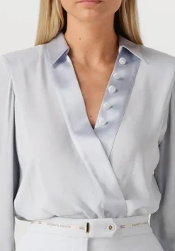 DAMES ELISABETTA FRANCHI lichtgrijze blouses body shirt