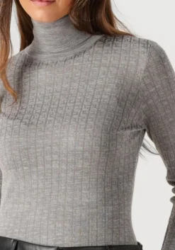 DAMES ELISABETTA FRANCHI lichtgrijze trui knitted sweater