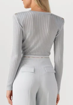 DAMES ELISABETTA FRANCHI lichtgrijze trui knitted sweater