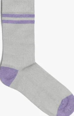 DAMES FLORIS VAN BOMMEL lichtgrijze sokken sporti