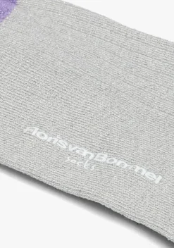 DAMES FLORIS VAN BOMMEL lichtgrijze sokken sporti