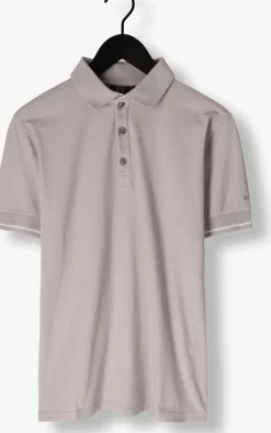 Heren GENTI lichtgrijze polo polo 3 button ss j2001-1212