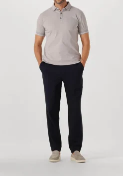 Heren GENTI lichtgrijze polo polo 3 button ss j2001-1212