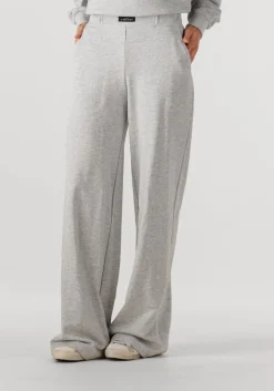 DAMES HAUTE L'AMITIÉ lichtgrijze haute l'amitié wijde broek mini curve loose tall pant