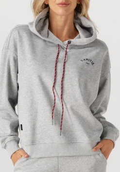 DAMES HAUTE L'AMITIÉ lichtgrijze haute l'amitié sweater mini curve hoodie sweat
