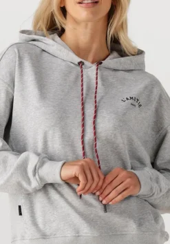 DAMES HAUTE L'AMITIÉ lichtgrijze haute l'amitié sweater mini curve hoodie sweat