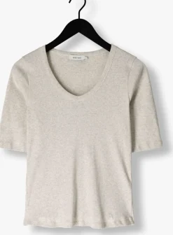 DAMES KNIT-TED lichtgrijze top eden