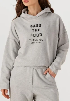 DAMES PENN & INK lichtgrijze sweater sweater w25f1707