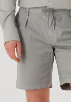 Heren PROFUOMO lichtgrijze korte broek short sportcord gd