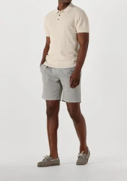 Heren PROFUOMO lichtgrijze korte broek short sportcord gd
