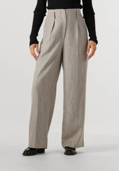 DAMES SECOND FEMALE lichtgrijze pantalon jun trousers