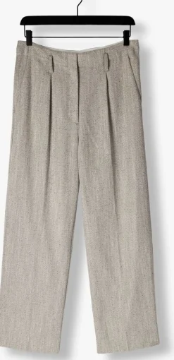 DAMES SECOND FEMALE lichtgrijze pantalon jun trousers