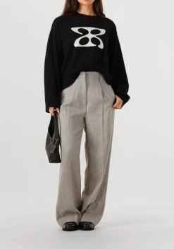 DAMES SECOND FEMALE lichtgrijze pantalon jun trousers