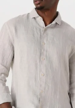 Heren THE GOODPEOPLE lichtgrijze casual overhemd soho