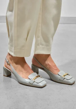 DAMES TOD'S lichtgrijze pumps barretta attacchi