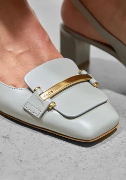 DAMES TOD'S lichtgrijze pumps barretta attacchi