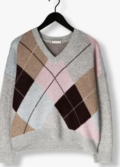 DAMES CO'COUTURE trui maja check v neck