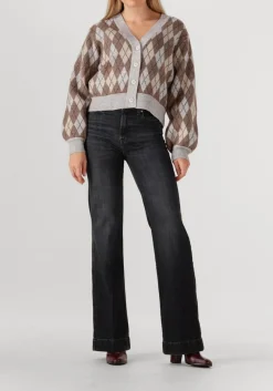 DAMES CO'COUTURE trui row check cardigan