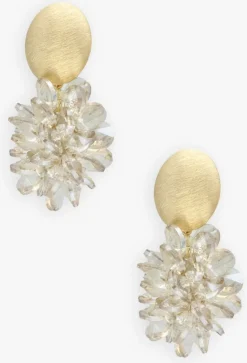 DAMES LOTT. GIOIELLI oorbellen thick oval crystal sequins